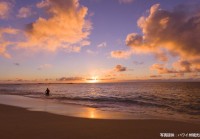 ハワイの美しいサンセットはタイムリミット30分